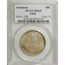 1938 50C Arkansas MS65 PCGS. PCGS Population (191/