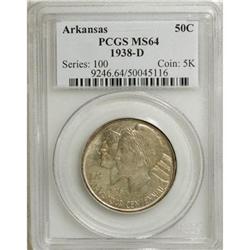1938-D 50C Arkansas MS64 PCGS. PCGS Population (27