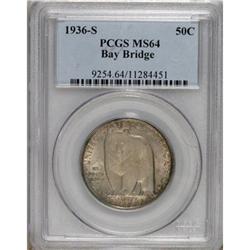 1936-S 50C Bay Bridge MS64 PCGS. PCGS Population (