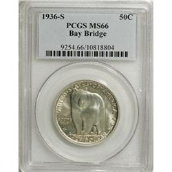 1936-S 50C Bay Bridge MS66 PCGS. PCGS Population (