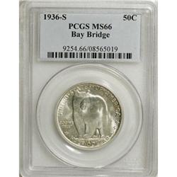 1936-S 50C Bay Bridge MS66 PCGS. PCGS Population (