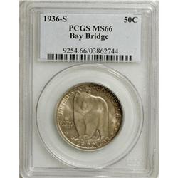 1936-S 50C Bay Bridge MS66 PCGS. PCGS Population (