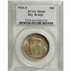 Image 1 : 1936-S 50C Bay Bridge MS66 PCGS. PCGS Population (