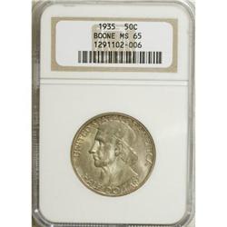 1935 50C Boone MS65 NGC. NGC Census: (415/176). PC