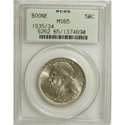 1935/34 50C Boone MS65 PCGS. PCGS Population (579/