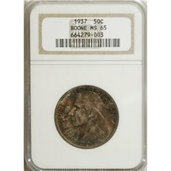 1937 50C Boone MS65 NGC. NGC Census: (492/257). PC