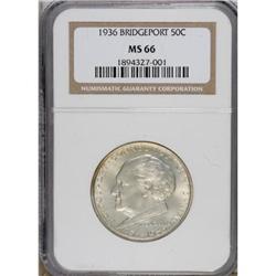 1936 50C Bridgeport MS66 NGC. NGC Census: (281/18)