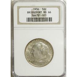 1936 50C Bridgeport MS66 NGC. NGC Census: (281/18)