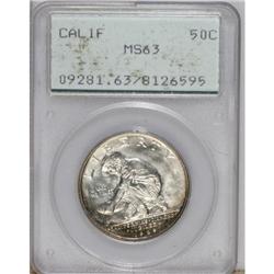 1925-S 50C California MS63 PCGS. PCGS Population (