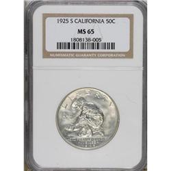 1925-S 50C California MS65 NGC. NGC Census: (811/4