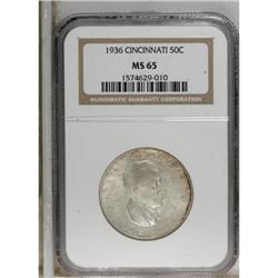 1936 50C Cincinnati MS65 NGC. NGC Census: (224/53)