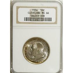 1936 50C Cleveland MS66 NGC. NGC Census: (470/48).