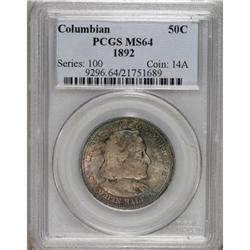 1892 50C Columbian MS64 PCGS. PCGS Population (146
