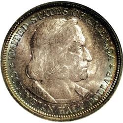 1892 50C Columbian MS65 NGC. NGC Census: (816/241)