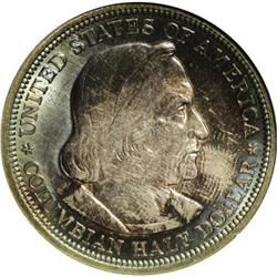 1893 50C Columbian MS64 NGC. NGC Census: (1696/756