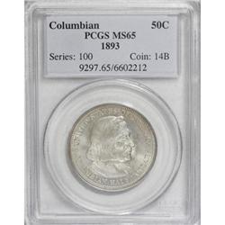 1893 50C Columbian MS65 PCGS. PCGS Population (412