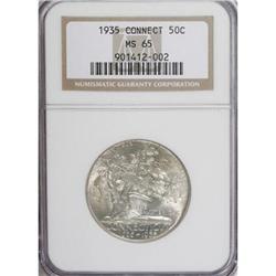 1935 50C Connecticut MS65 NGC. NGC Census: (1146/4