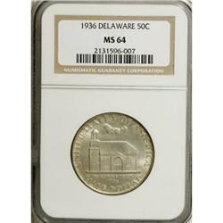 1936 50C Delaware MS64 NGC. NGC Census: (789/1437)