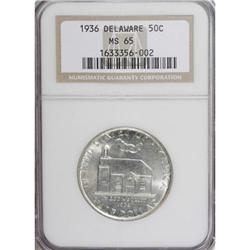 1936 50C Delaware MS65 NGC. NGC Census: (970/471).