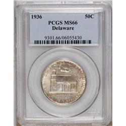 1936 50C Delaware MS66 PCGS. PCGS Population (562/