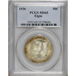 1936 50C Elgin MS65 PCGS. PCGS Population (1855/10