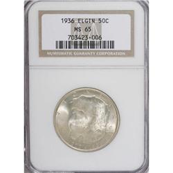 1936 50C Elgin MS65 NGC. NGC Census: (1234/810). P