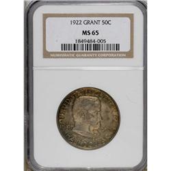 1922 50C Grant no Star MS65 NGC. NGC Census: (628/