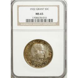 1922 50C Grant no Star MS65 NGC. NGC Census: (628/210)