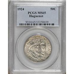 1924 50C Huguenot MS65 PCGS. PCGS Population (840/