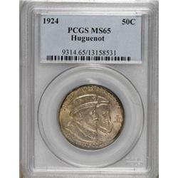 1924 50C Huguenot MS65 PCGS. PCGS Population (840/