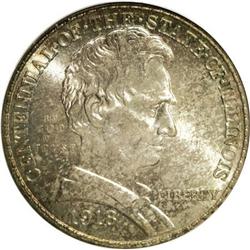 1918 50C Lincoln MS65 PCGS. PCGS Population (1096/