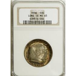 1936 50C Long Island MS65 NGC. NGC Census: (1007/3