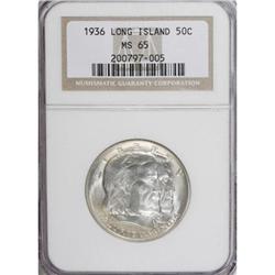 1936 50C Long Island MS65 NGC. NGC Census: (1014/3