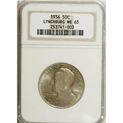 1936 50C Lynchburg MS65 NGC. NGC Census: (881/466)