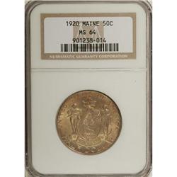 1920 50C Maine MS64 NGC. NGC Census: (995/1026). P