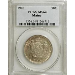 1920 50C Maine MS64 PCGS. PCGS Population (1106/11