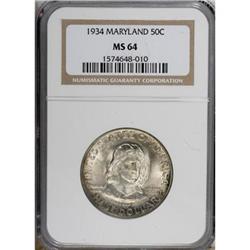 1934 50C Maryland MS64 NGC. NGC Census: (1021/1847