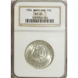 1934 50C Maryland MS65 NGC. NGC Census: (1226/624)