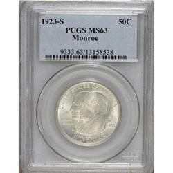 1923-S 50C Monroe MS63 PCGS. PCGS Population (1048
