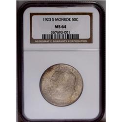 1923-S 50C Monroe MS64 NGC. NGC Census: (1399/335)