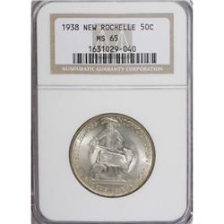 1938 50C New Rochelle MS65 NGC. NGC Census: (875/5