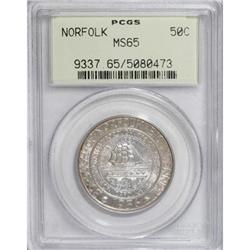 1936 50C Norfolk MS65 PCGS. PCGS Population (1050/