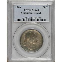 1926 50C Sesquicentennial MS63 PCGS. PCGS Populati