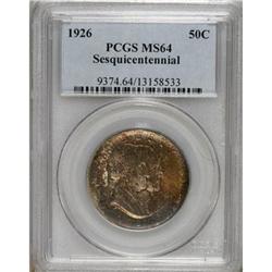 1926 50C Sesquicentennial MS64 PCGS. PCGS Populati