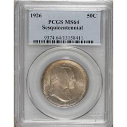1926 50C Sesquicentennial MS64 PCGS. PCGS Populati
