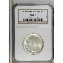 1926 50C Sesquicentennial MS64 NGC. NGC Census: (1