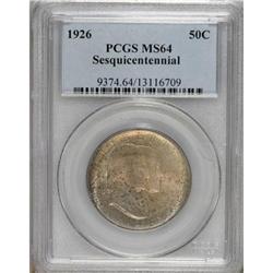 1926 50C Sesquicentennial MS64 PCGS. PCGS Populati
