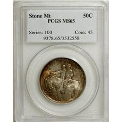 1925 50C Stone Mountain MS65 PCGS. PCGS Population