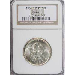1934 50C Texas MS65 NGC. NGC Census: (741/374). PC