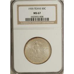 1935 50C Texas MS67 NGC. NGC Census: (246/11). PCG